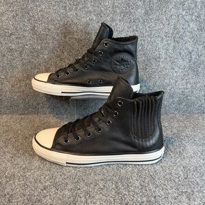 Converse Chuck Taylor All Star Chelsea Leather Hi-Top Black Women’s Size 8
